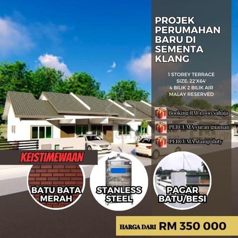 Projek Baru Teres Setingkat Taman Sementa Permai Klang House New