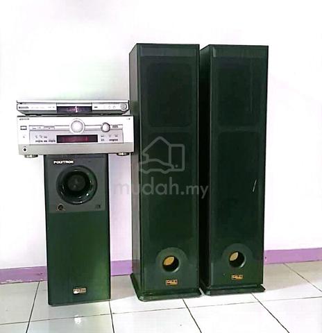 Dvd Speaker X 2 Sub Woofer TV Audio Video For Sale In Sandakan Sabah