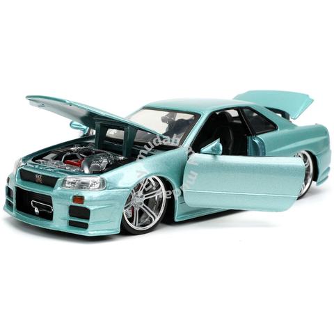 Jada 1 24 Fast Furious BRIAN Nissan GT R R34 Hobby Collectibles For