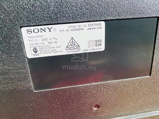 Sony Bravia LED Smart TV 65 INCH TV Audio Video For Sale In Shah Alam