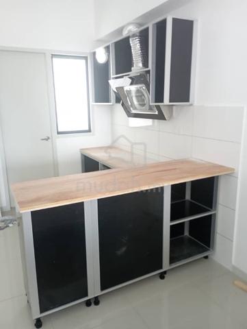 Kabinet Dapur Aluminum Puchong South Furniture Decoration For Sale