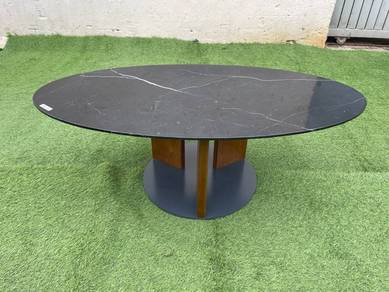 YE80C Meja Kopi Bujur Marmar Marble Coffee Table