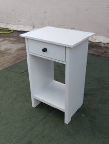 ST004W NEW * Meja Tepi Katil Bed Side Table White