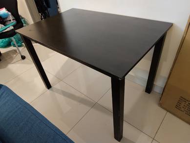 Meja Kayu Hitam Office Table black 4 x 2.5ft