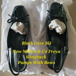 NEW Milliot & Co Freya Slingback Pumps With Bow