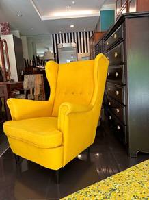 Ikea STRANDMON wingchair in YELLOW