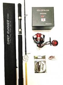 Gtech sea spin reel combo seahawk deep runner jig