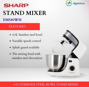 SHARP® EM-S80-WH Stand Mixer