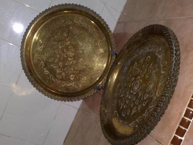 Dulang tembaga antik antique brass tray 10