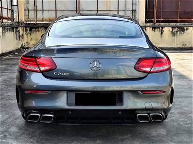 W205 C205 C class Coupe Rear Diffuser C63 Bodykit