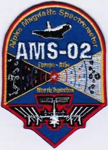 NASA Space Shuttle Flight STS-134 AMS-02 USA Patch