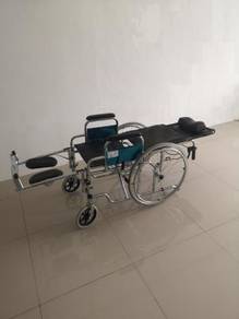 Reclining elevating detachable armrest wheelchair