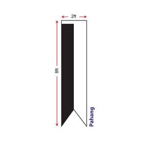 Bendera Pahang (Polyester) 2 x 8ft