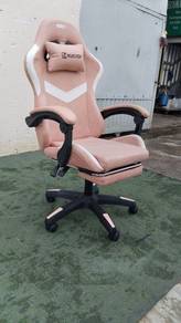 YE39G Kerusi Beroda KUCADI Gaming Chair PU Pink