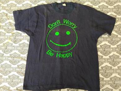 Vintage Don't Worry Be Happy 50 50 T Shirt