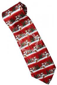 Christmas Santa Claus Xmas #25 Snow Man Neck Tie