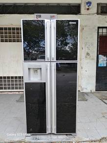 Jenama Hitachi 4door glass fridge water dispenser