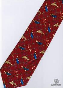 Koi Fish Marine Life #2 RED SILK Cartoon Neck Tie