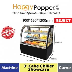 Cake Chiller Showcase Curve 900 x 650 x 1200mm