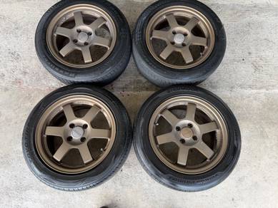 Rim te37 thailand bronze alza myvi blm flx city