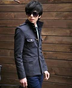 A5066 DARK BLUE SHiRTS KEMEJA BIRU LENGAN PANJANG