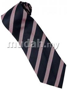 EPP04 Purple Black Blue Striped Formal Neck Tie