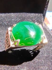 Icy Ice Dark Green Natural Burma Jadeite Jade