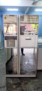 Side by Side Red Refrigerator Fridge Kelvinator