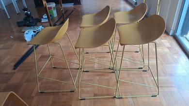 Modern Solid Steel Bar Stools (63cm Height)