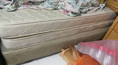 Super single bed set mattress and bed base set