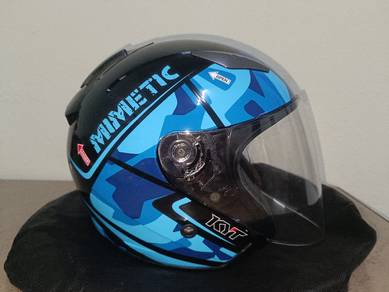 Helmet KYT Mimetic Glossy Blue XL