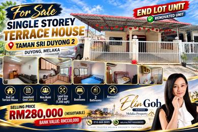 1-storey Terraced House For Sale in Duyong,MLK