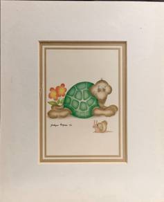 Vintage Turtle & Snail I – Jocelyne Forgues (1982)