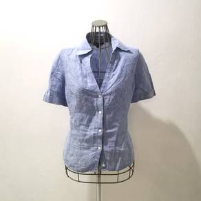 Brooks Brothers Short Sleeve Casual Linen Shirt