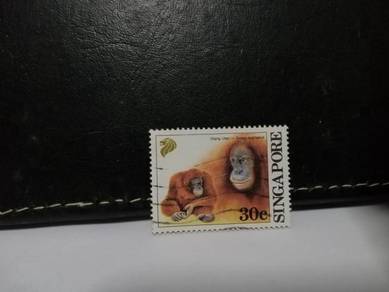 1993 Singapore Stamp Orang Utan