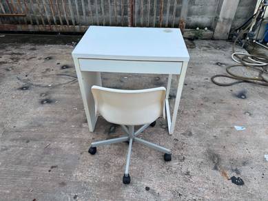 [Set]  Meja Study Desk Table   Chair Kerusi