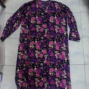 baju kurung floral 
