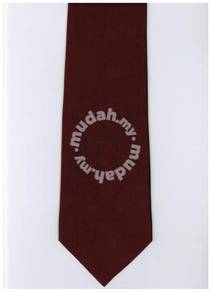 Red Maroon Blinking Top Solid Formal Neck Tie
