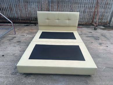Divan Katil Queen Bed Frame Leather