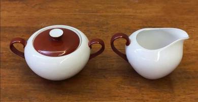 Vintage sugar bowl creamer jar