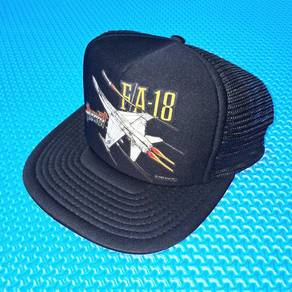Vintage 1988 NRM F/A-18 Hornet Jet Snapback Cap