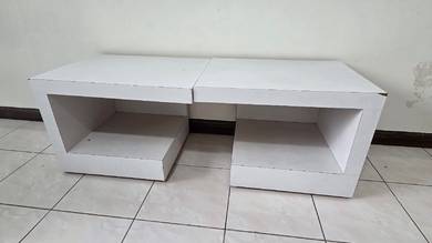 White Modular Storage Unit / Side Table