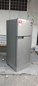 2door fridge sharp refrigerator 170L peti sejuk