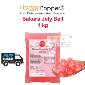 Jelly Ball Boba Tea Milk Bubble Boba Tea Sakura 1k