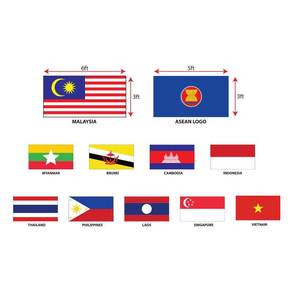 Flag 3x5ft ASEAN Countries