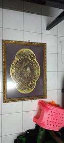 gold fish sewing cloth art decor 