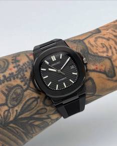 Custom Seiko Mod 40mm Full Black Nautilus