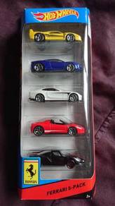 Hot Wheels Ferrari 5 pack F40 Enzo 458 Spider 430
