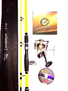 Seahawk zeta 6000 reel combo lemoren rod