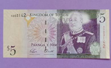 Tonga 5 Pa'anga ND (2015) UNC